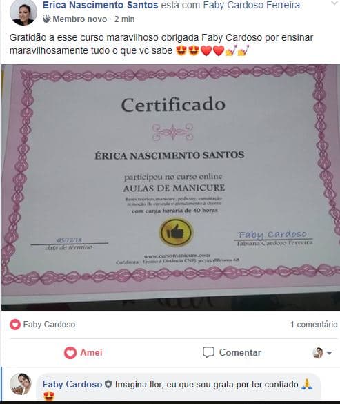 Depoimento de aluna 10