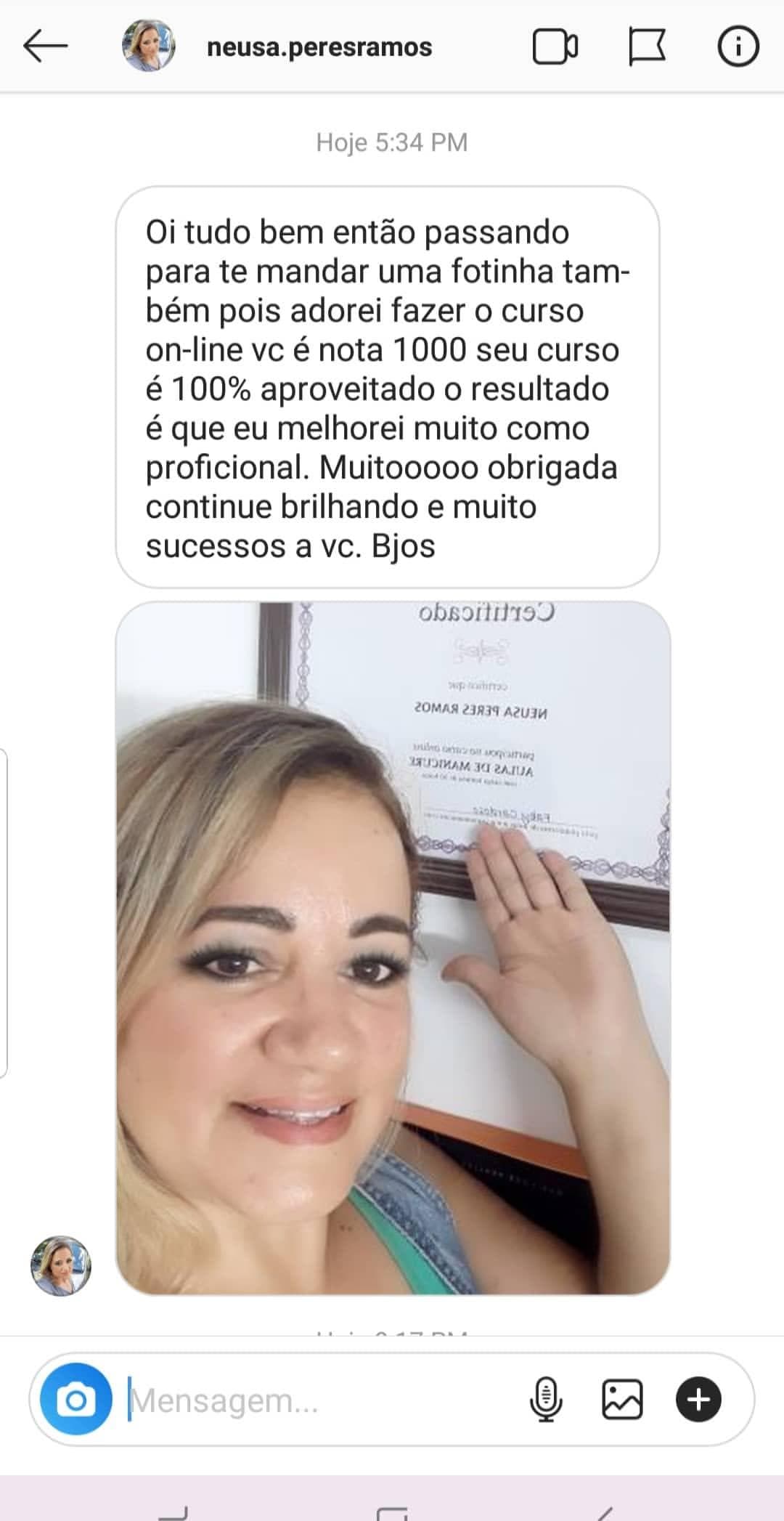 Depoimento de aluna 6